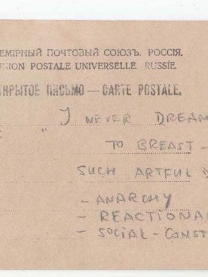 Russian Revolution Anti Tsar propaganda photo vintage postcard